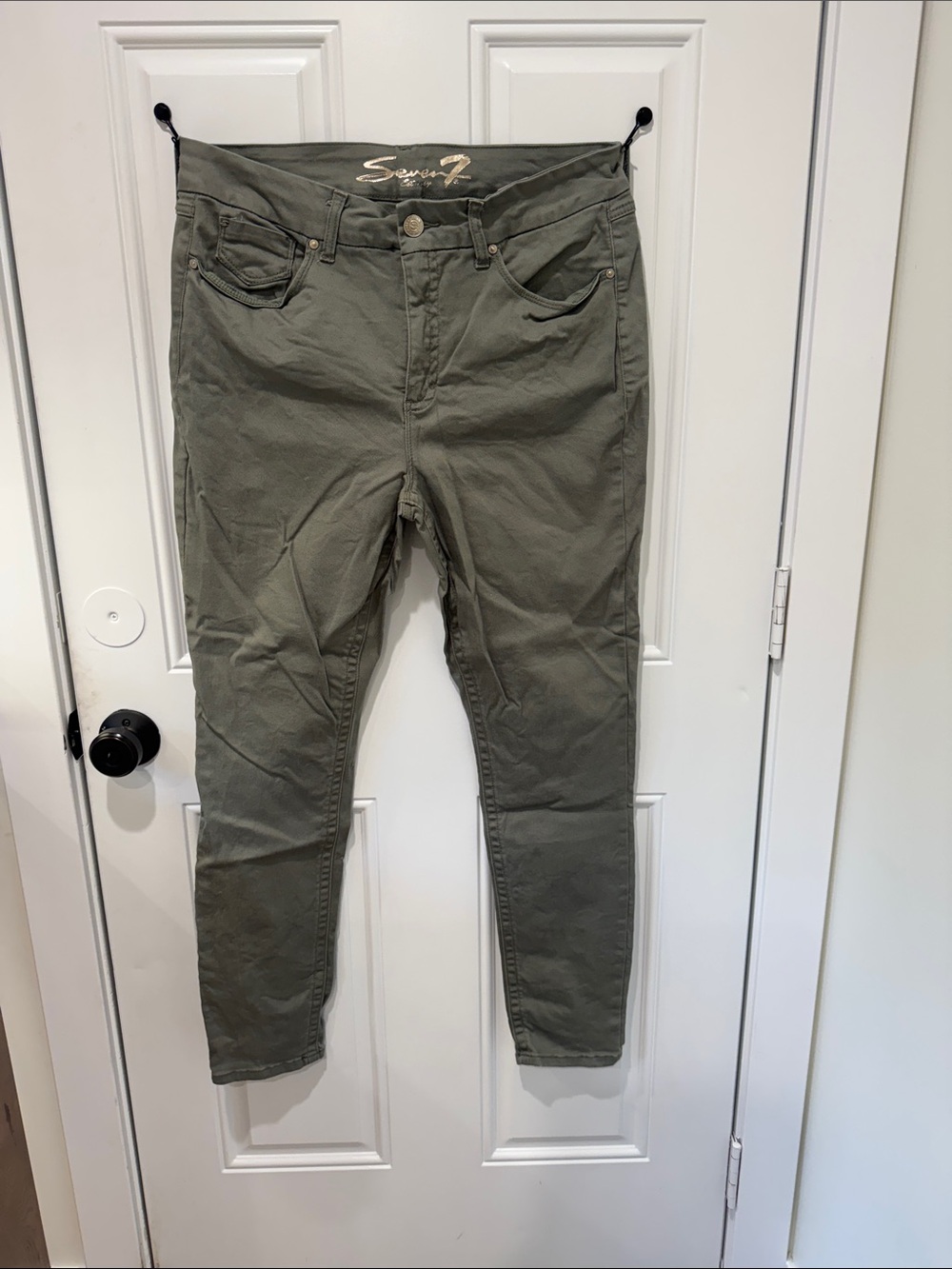 Seven7 Olive Green Women’s Skinny Jeans